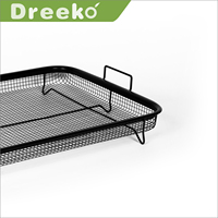 Dreeko Plaque de cuisson avec panier Four Grille cuiseur Poêle à frites Crisper