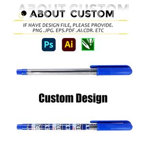 Stylo gel à impression intégrale 0,7 mm, stylo à bille en plastique avec enveloppe personnalisée, pour appels d'offres gouvernementaux, économique, pour l'Afrique - Product Image 4