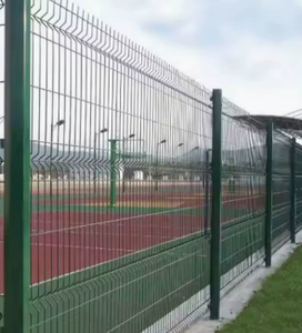 Panneau <span class=keywords><strong>de</strong></span> clôture <span class=keywords><strong>de</strong></span> jardin en acier galvanisé avec revêtement en PVC, treillis métallique soudé, treillis métallique incurvé 3D - Product Image 4