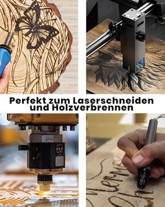 <span class=keywords><strong>Pannello</strong></span> in <span class=keywords><strong>Compensato</strong></span> ROWOOD 3mm A3 420x300mm Confezione da 6, Legno di Alniphyllum Fortunei Tagliato su Misura Non Trattato per Modellismo e Lavorazione Laser - Product Image 4