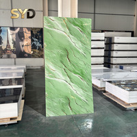 Panneau mural en PVC marbré 1,22*2,44/2,9 m / Feuille de PVC imperméable avec revêtement UV
