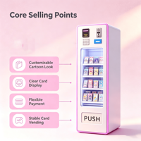 Kiosco Expendedor Inteligente con Pantalla Táctil, Pago por Código QR y Monedas, Diseño Integrado para Venta Minorista de Autoservicio