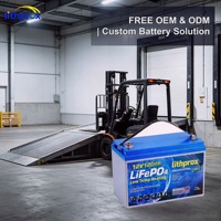 Batería LiFePO4 para Transpaleta Eléctrica, 12V 120AH, para Carretillas Elevadoras de Pasillos Estrechos, Alta Tasa de Descarga, MSDS UN38.3 CE RoHS OEM