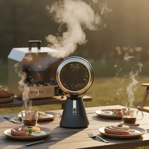 Hotte de table portable et compacte, mini, à aspiration latérale, 150W, silencieuse, pour usage domestique, idéale pour les hot pots et barbecues - Product Image 5