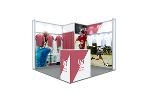 Hot bán 10x10ft Modular trang phục hiển thị Booth cài đặt nhanh chóng dễ dàng Giao thông vận tải xách tay với add-on phù hợp lưu trữ phòng - Product Image 6