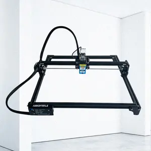 Basit ev yapımı Mini CNC 4540 lazer boyama ve oyma makinesi MDF deri