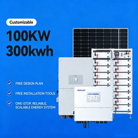 Solution personnalisée pour ferme solaire de 500 kW, centrale solaire hybride, système de stockage d'énergie solaire avec batterie au lithium
