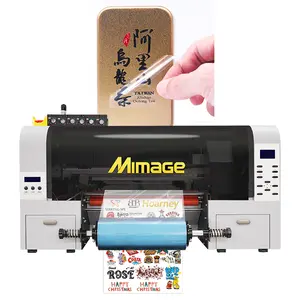 Mimage dtf uv label a3 phone case wooden impresora uv dtf a3 size flatbed uv dtf printer