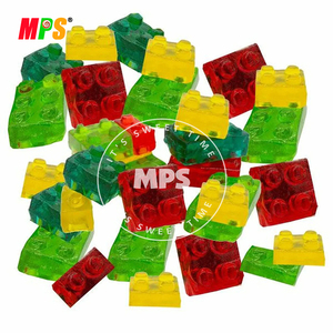 MPS Oem personalizzato etichetta personale popolare pectina Halal forma a blocchi di costruzione 4d <span class=keywords><strong>dolci</strong></span> gelatina gommoso caramella distributore all'ingrosso - Product Image 2