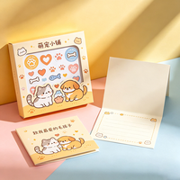 Boîte en papier laminé mat personnalisée, impression couleur, graphisme mignon, emballage extérieur pour lots de papeterie sur le thème des animaux