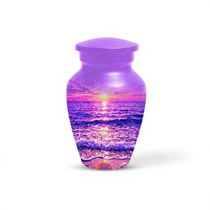 Unique New Personalized Ocean Sunset Cremation Urn Adult Large Mini & <b>Keepsake</b> Urn <b>for</b> Human <b>Ashes</b> - Product Image 2