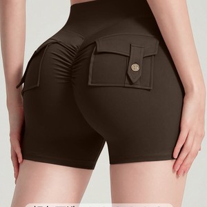 Butt-Lifting No-Upside-Down-Line New Cross-Border <strong>Tight</strong>-Fit Sweat-Wicking Spandex/Polyester <strong>Womens</strong> Pockets-Featuring Yoga - Product Image 4