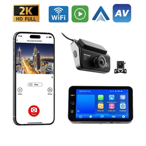 Cámara para Auto con Pantalla Táctil de 4.5 Pulgadas, Grabación Frontal y Trasera 2K, DVR, WIFI, FM, GPS, Bluetooth y Carplay para Todos los Autos - Product Image 1