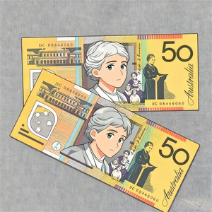 Tiền đạo cụ siêu mỏng hiện đại Úc 20 50 100 đô la Úc, chất liệu polymer, dùng trong phim ảnh, tiền cưới, hiệu ứng mờ trong suốt - Product Image 6