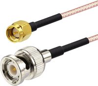 Câbles coaxiaux MOCO de haute qualité SMA mâle vers BNC mâle RG316