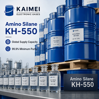 Agent de Couplage Aminosilane KH-550 de Haute Pureté 99% A-1100 AMEO pour le Conditionnement des Fibres de Verre et la Fabrication de Résine Époxy