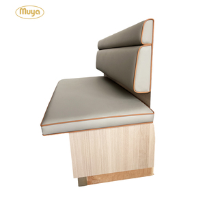 Diseño moderno, muebles de restaurante de <span class=keywords><strong>comida</strong></span> rápida, calidad al por mayor, marco de madera, banco, sofá, cabina, asientos para cafetería, uso en Hotel - Product Image 2