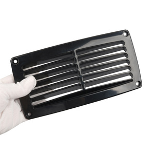 Couverture de ventilation en plastique à lamelles 205x105mm, fixation par vis pour ventilation de camping-car et bateau - Product Image 1
