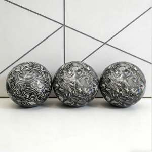 Vente en gros CrystalHola – Sphère d'agate noire bohème de haute qualité, polie, 5-7 cm, tendance mode, décoration d'intérieur unique, pour les fêtes, 1 pièce - Product Image 4