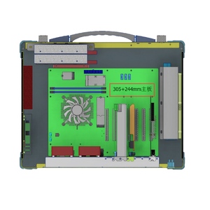 Xách tay gồ ghề máy tính công nghiệp trường hợp ATX Board IPC live streaming với màn hình và bàn phím máy chủ khung gầm - Product Image 2