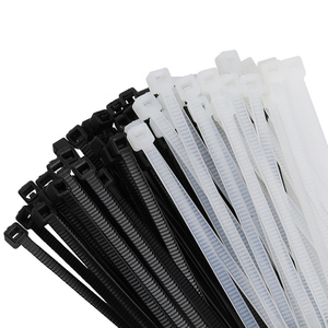 3.6*400mm Cable Ties Black <b>White</b> Plastic Fasten Zipties 16 Inch Nylon Clamps Packaging Wire Tie <b>Wrap</b> - Product Image 1