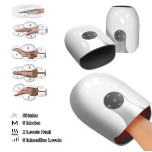 Masajeador de Manos Inalámbrico Profesional con Terapia de Calor por Compresión, 6 Modos de Masaje, Alivio del Dolor de Artritis, Muñeca y Túnel Carpiano, 2200mAh - Product Image 1