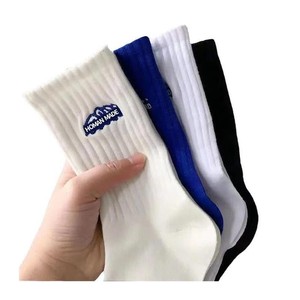 Zhuji Sports Crew Socks Solid Color Breathable Mid Calf For Daily Casual Wear - Product Image 5