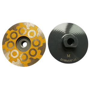 4 "राल से भरे हीरे उपकरण संगमरमर पत्थर के कप ग्रेनाइट क्वार्ट्ज पॉलिश के लिए पहियों को पीसने - Product Image 4