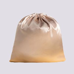 Custom Logo Packaging Bag Hair <b>Makeup</b> Eyelash Perfume Drawstring Gift Pouch Satin Bags for Hair <b>Bundles</b> - Product Image 4