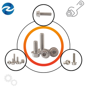 304 SS Perno de brida hexagonal DIN6921 M4 M5 M6 M8 M10 Anti-aflojamiento - Product Image 1
