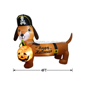 ตกแต่งกลางแจ้งวันฮาโลวีนสุนัขเป่าลม4FT สำหรับวันหยุดปาร์ตี้สวนตกแต่งวันฮาโลวีน - Product Image 2