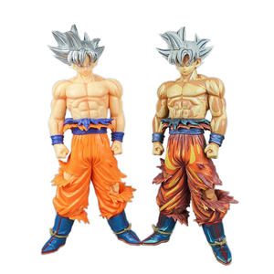 高品質 17cm ドラゴンボールZ 超サイヤ人 アクションフィギュア 身勝手の極意 PVC製 モデル玩具 銀髪 悟空 アニメモデル デコレーションボックス - Product Image 1