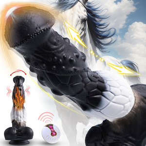 電動バイブレーター大型リアルな馬型液体シリコンディルドソフトアダルトバイブレーターセックストイ女性用23.7cm 0.6kg - Product Image 3