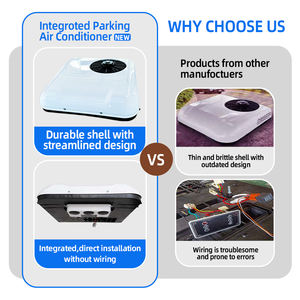 Camión pesado en la azotea todo en uno DC 12V 24 voltios estacionamiento aire acondicionado tipo silencioso para cabina de camión camiones RV - Product Image 5