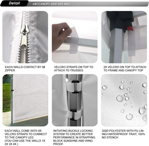 Carpa Plegable de Aluminio para Publicidad de 3x6 m, con Logotipo Personalizado Impreso, para Ferias Comerciales, Eventos al Aire Libre, Resistente a los Rayos UV, 10x10, 10x15, 10x20 - Product Image 5