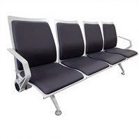 LEADCOM LS-535XB Chaise d'attente moderne à 4 places pour hôpitaux et aéroports, siège d'attente à poutre, mobilier commercial
