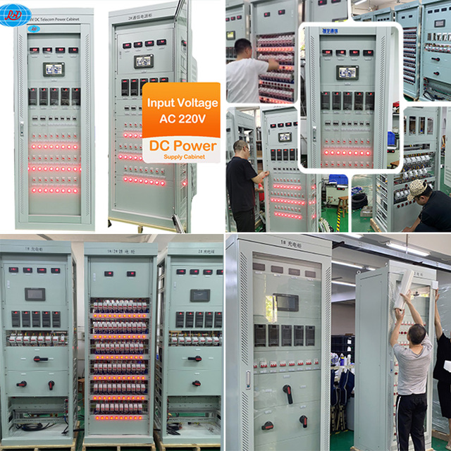 RHT Industrial-Grade 110V / 220V 10AH-38AH DC Distribution Power Cabinet with Smart Monitoring