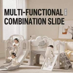 Folding Plastic Kids Slide Swing Set Climbing Frame Indoor Playroom Equipment Toddler Sliding <strong>Bridge</strong> Toy For Home Park Children - Product Image 2