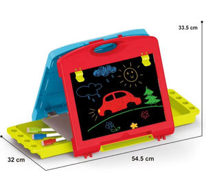 Planches Double face 2 en 1-<span class=keywords><strong>tableau</strong></span> noir et <span class=keywords><strong>tableau</strong></span> blanc magnétique avec <span class=keywords><strong>craie</strong></span> dessin artistique pour enfants gribouillage de table - Product Image 3