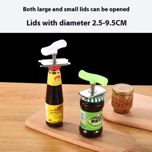 Multifunctional Stainless Steel Household Bottle <b>Cap</b> Opener Rotary Coil Opening Artifact for Canned Screw <b>Caps</b> Metal Material - Product Image 5