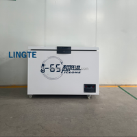 Congélateur ultra basse température 338L pour bateaux de pêche, revêtement en acier inoxydable 304, grande capacité -50°C ° C à -86 ° C