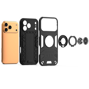 Fundas de teléfono <span class=keywords><strong>SingStar</strong></span> dos en uno TPU + PC Para Samsung Galaxy S25 FE soporte giratorio de 360 grados soporte Fundas Para Celular - Product Image 3