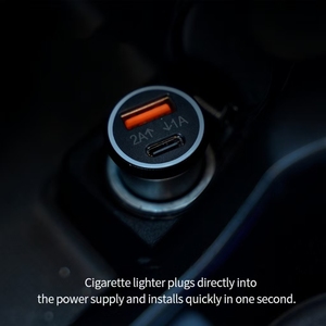 Chargeur rapide universel OBD USB Type-C à deux ports pour voiture GPS Tracker Allume-cigare Localisateur IOS MFI Find My Plastic - Product Image 4