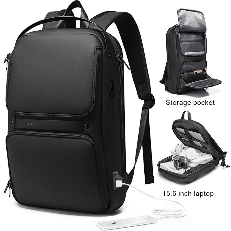 Trendy business fashion antitheft black anti theft men bag backpack wholesale custom waterproof backpack bag laptop backpacks