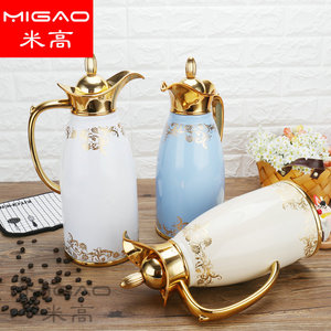 Carafe isotherme Migao de style européen en acier inoxydable, bouteille isotherme pour café, thé au lait, 1,5 L - Product Image 2