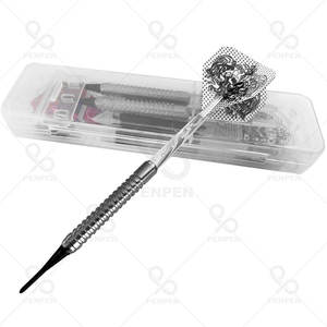 PENPEN Ensemble de fléchettes à pointe souple personnalisable durable de 3 pièces pour bar/club/jeu baril en acier inoxydable avec tiges en nylon <span class=keywords><strong>6</strong></span> pièces vol en PET - Product Image 5