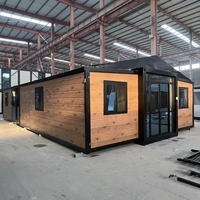 Maison conteneur mobile préfabriquée en acier, prix usine, pour cuisine et buanderie, ignifuge, extensible, design respirant, démontable