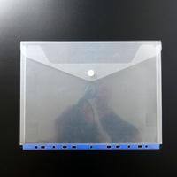 Lieuse de documents A4 PP transparente et étanche, pochette transparente, 11 trous, couverture en plastique PP