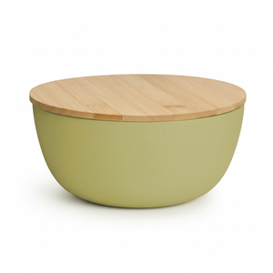 ชุดชามและฝา D18m ทําจากวัสดุไม้ไผ่ ปลอดภัยต่อสุขภาพผู้ใช้ในห้องครัว ร้านอาหาร งานแต่งงาน นาทมิน เวียดนาม - Product Image 1