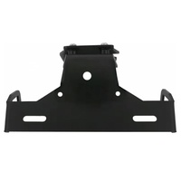 Support de plaque d'immatriculation de moto en acier inoxydable personnalisé, kit d'élimination de garde-boue, support de montage en métal estampé avec revêtement noir pour